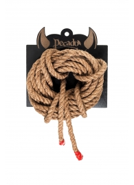 Джутовая веревка для шибари - 5 м. - Pecado - купить с доставкой в Ярославле