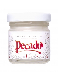 Массажная свеча Caramel   Popcorn - 35 мл. - Pecado - купить с доставкой в Ярославле