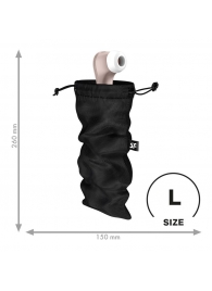 Черный мешочек для хранения игрушек Treasure Bag L - Satisfyer - купить с доставкой в Ярославле