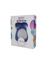 Синее эрекционное виброкольцо Nutty - Adrien Lastic - в Ярославле купить с доставкой