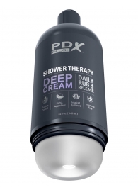Мастурбатор в бутылке Shower Therapy Deep Cream - Pipedream - в Ярославле купить с доставкой