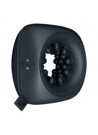 Черный мужской вибромассажер Ring Stroker - Satisfyer - в Ярославле купить с доставкой