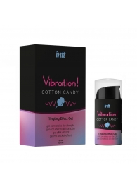 Жидкий вибратор Vibration Cotton Candy с ароматом сахарной ваты - 15 мл. - INTT - купить с доставкой в Ярославле