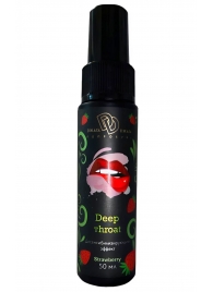 Спрей для горла Deep Throat с десенсибилизирующим эффектом и вкусом клубники - 50 мл. - БиоМед - купить с доставкой в Ярославле