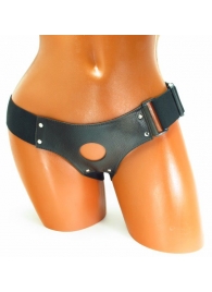 Трусики для страпона коричневого цвета - БДСМ Арсенал - купить с доставкой в Ярославле