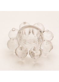 Прозрачное гелевое эрекционное кольцо-цветок - Toyfa Basic - в Ярославле купить с доставкой