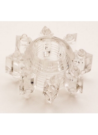 Прозрачное гелевое эрекционное кольцо-звезда - Toyfa Basic - в Ярославле купить с доставкой