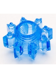 Голубая гелевая насадка-звезда - Toyfa Basic - в Ярославле купить с доставкой