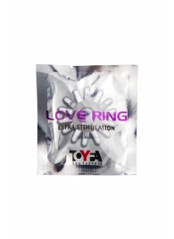 Прозрачное гелевое эрекционное кольцо с шипиками - Toyfa Basic - в Ярославле купить с доставкой