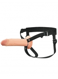 Полый страпон на ремнях 8’’ Hollow Silicone Strap-on - Pipedream - купить с доставкой в Ярославле