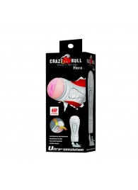 Мастурбатор-вагина Flora White с присоской и 12 режимами вибрации - Baile - в Ярославле купить с доставкой