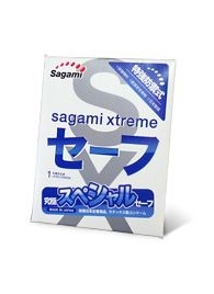 Презерватив Sagami Xtreme Ultrasafe с двойным количеством смазки - 1 шт. - Sagami - купить с доставкой в Ярославле