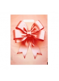 Пакет с принтом в виде банта с вырубной ручкой (30х40 см) - Сима-Ленд - купить с доставкой в Ярославле