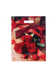 Пакет с принтом в виде роз (31х40 см) - Сима-Ленд - купить с доставкой в Ярославле