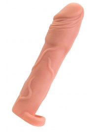 Телесная удлиняющая насадка с подхватом - 19 см. - ToyFa - в Ярославле купить с доставкой