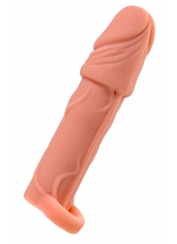 Телесная удлиняющая насадка с подхватом - 16 см. - ToyFa - в Ярославле купить с доставкой