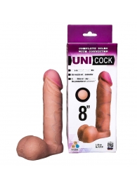 Фаллическая насадка для страпона UNICOCK 8  - 20 см. - LOVETOY (А-Полимер) - купить с доставкой в Ярославле