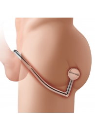 Кольцо на пенис с анальным стимулятором Stainless Steel Anal Hook   Cock Ring - BlueLine - в Ярославле купить с доставкой