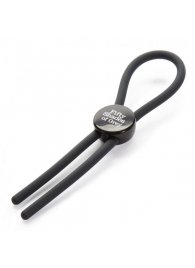 Тёмно-серое эрекционное кольцо с зажимом Again and Again Adjustable Cock Ring - Fifty Shades of Grey - в Ярославле купить с доставкой
