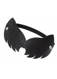 Черная закрытая кожаная маска с ушками кошки - Pecado - купить с доставкой в Ярославле