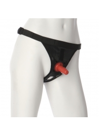 Трусики со штырьком для фиксации насадок Ultra Harness with Plug - Doc Johnson - купить с доставкой в Ярославле