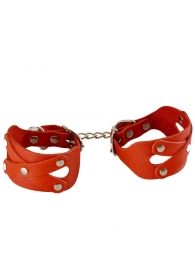 Красные наручники «Цезарь» - Sitabella - купить с доставкой в Ярославле
