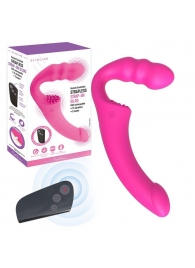 Розовый безремневой страпон Straples Strap-On Dildo - Erokay - купить с доставкой в Ярославле