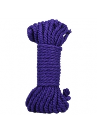 Фиолетовая верёвка для связывания и фиксации Bind Tie - 9,14 м. - Doc Johnson - купить с доставкой в Ярославле