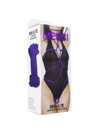 Фиолетовая верёвка для связывания и фиксации Bind Tie - 15,24 м. - Doc Johnson - купить с доставкой в Ярославле