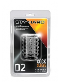 Прозрачная насадка на пенис с шишечками STAY HARD COCK SLEEVE 02 CLEAR - Blush Novelties - в Ярославле купить с доставкой