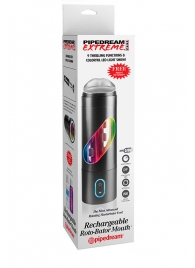 Перезаряжаемый мастурбатор-ротик Extreme Toyz Rechargeable Roto-Bator Mouth - Pipedream - в Ярославле купить с доставкой