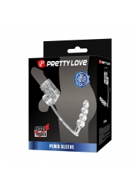 Прозрачная насадка на пенис и мошонку с анальным стимулятором Rilley - Baile - в Ярославле купить с доставкой