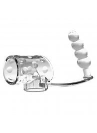 Прозрачная насадка на пенис и мошонку с анальным стимулятором Rilley - Baile - в Ярославле купить с доставкой