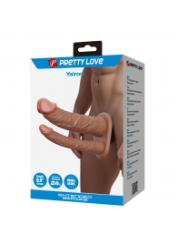 Реалистичная полая насадка на член для двойного проникновения Yairon - 17,5 см. - Baile - купить с доставкой в Ярославле