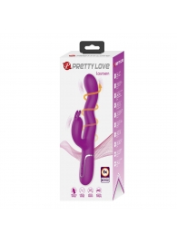 Лиловый вибратор с функцией волновой стимуляции Laursen - 24,9 см. - Baile