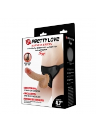 Страпон с универсальным поясом Fogg - 17,5 см. - Baile - купить с доставкой в Ярославле