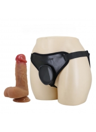 Страпон с универсальным поясом Fogg - 17,5 см. - Baile - купить с доставкой в Ярославле