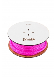 Розовая веревка для шибари на катушке - 10 м. - Pecado - купить с доставкой в Ярославле