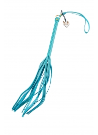 Голубая кожаная плеть - 50 см. - Pecado - купить с доставкой в Ярославле