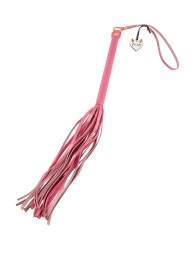 Розовая кожаная плеть - 50 см. - Pecado - купить с доставкой в Ярославле