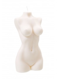 Белая интерьерная свеча в форме женского торса - 850 гр. - Pecado - купить с доставкой в Ярославле