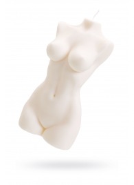 Белая интерьерная свеча в форме женского торса - 850 гр. - Pecado - купить с доставкой в Ярославле