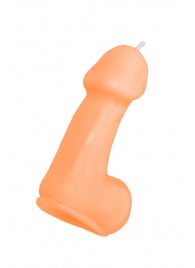 Оранжевая свеча в форме пениса - 47 гр. - Pecado - купить с доставкой в Ярославле
