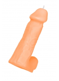 Оранжевая сувенирная свеча «Пенис» - Pecado - купить с доставкой в Ярославле