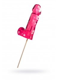 Розовый леденец в форме члена со вкусом айриш крим - 173 гр. - Sosuчki - купить с доставкой в Ярославле