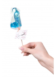 Голубой леденец в форме члена со вкусом блю кюрасао - 80 гр. - Sosuчki - купить с доставкой в Ярославле