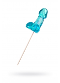 Голубой леденец в форме члена со вкусом блю кюрасао - 80 гр. - Sosuчki - купить с доставкой в Ярославле