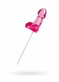 Розовый леденец в форме члена со вкусом айриш крим - 80 гр. - Sosuчki - купить с доставкой в Ярославле