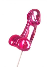 Розовый леденец в форме члена со вкусом айриш крим - 80 гр. - Sosuчki - купить с доставкой в Ярославле