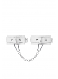 Белые мини-оковы со скруглёнными углами - Pecado - купить с доставкой в Ярославле